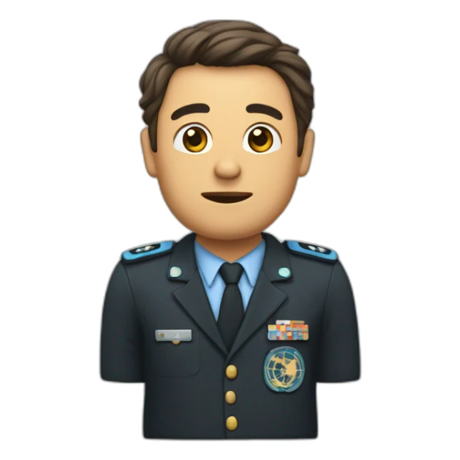 Un mec qui hurle avec un w sur le front sticker