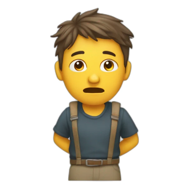 homme très moche et pauvre sticker