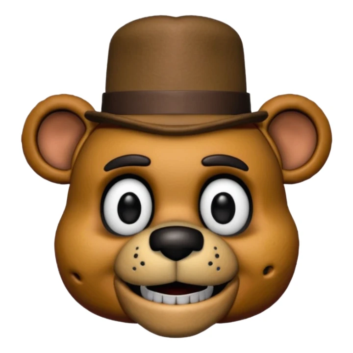 Freddy Fazbear (small hat) from Five Nights At Freddy's Movie sticker