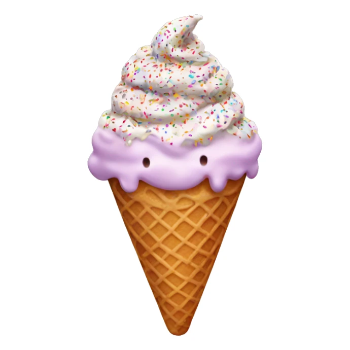 ice cream with sprinkles  sticker