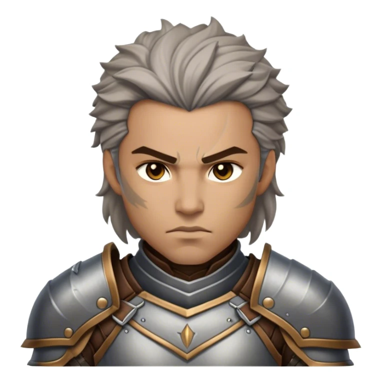 Cinematic Realistic WoW Human Warrior Portrait, depicted with chiseled, determined features and a battle-hardened visage. Clad in intricately detailed steel armor accented with rich leather in consistent hues of grey and bronze, his resolute eyes and natural hair exude unwavering courage. Rendered with lifelike texture and dramatic natural lighting, high shine, noble and valiant, capturing the essence of a legendary human champion of Azeroth. sticker