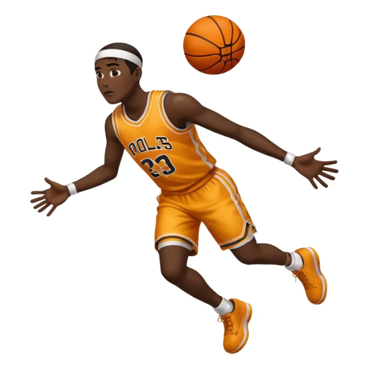 Basketball player foul baiting  sticker