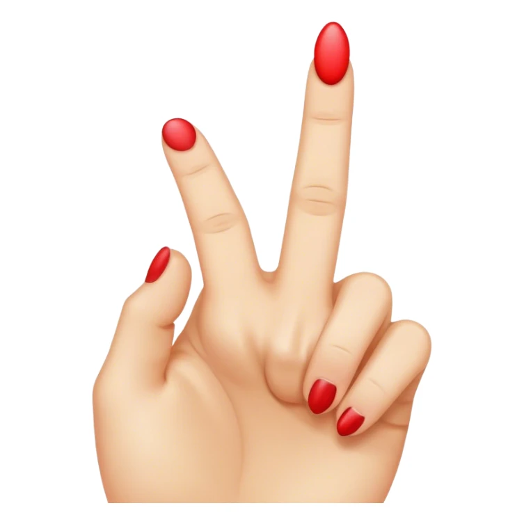 Middle finger with kissing emoji sticker