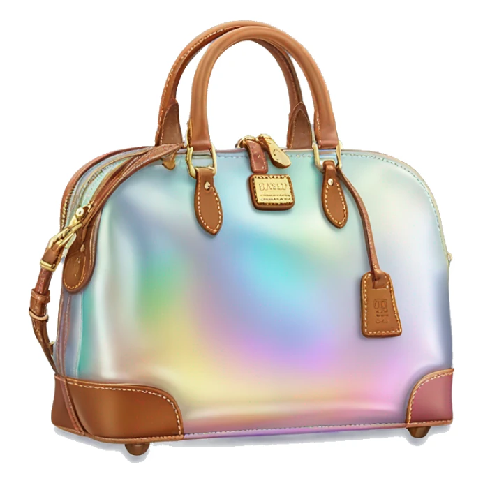Realistic iridescent pastel Dooney and Bourke satchel hand bag. sticker