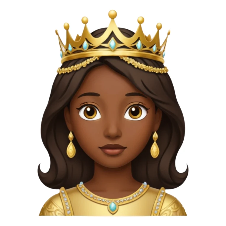 Black Royal Princess Brat Coin sticker