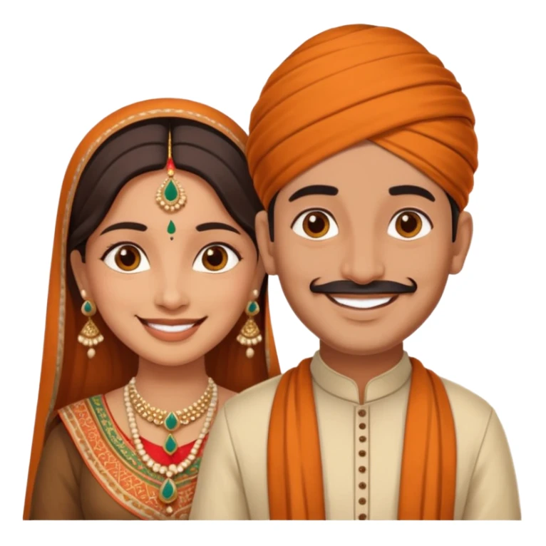 2 indian couple beautiful 😍 full size sticker
