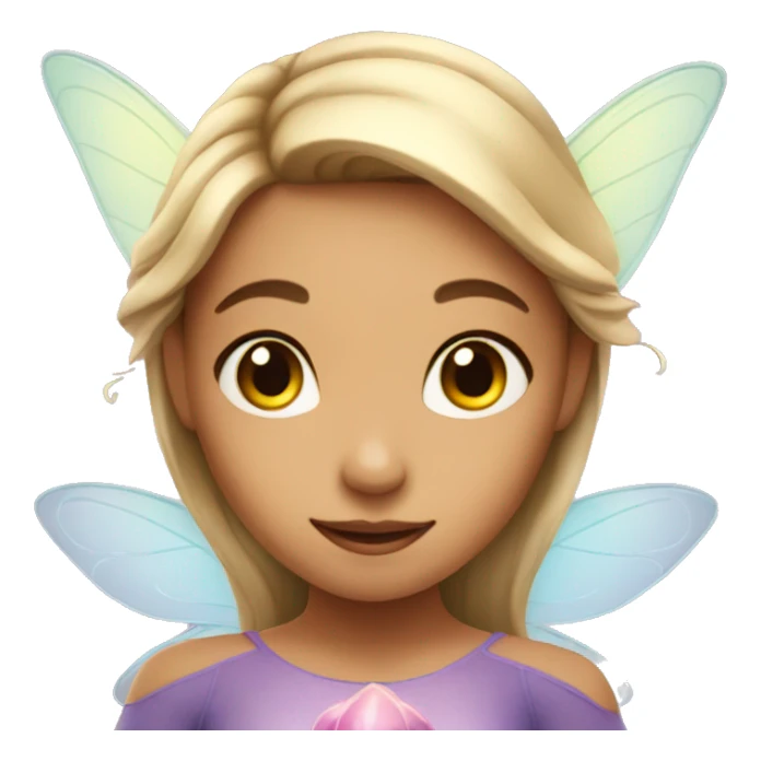 Girl as fairy sticker