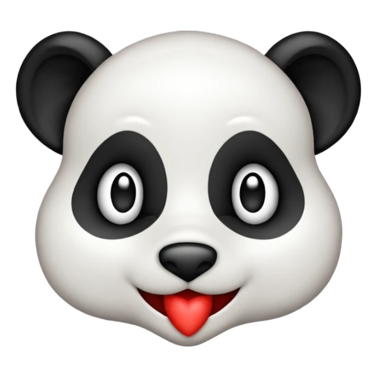 Um emoji de coração da cor de um dálmata sticker