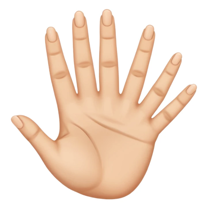 Putting the 🤷 with the six on the right and seven on the left on the two hands sticker