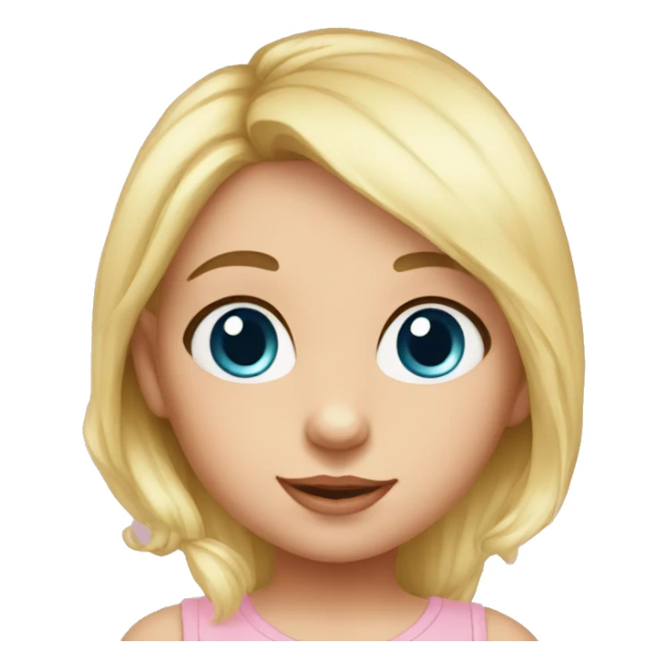 simspons baby girl with blue eyes sticker