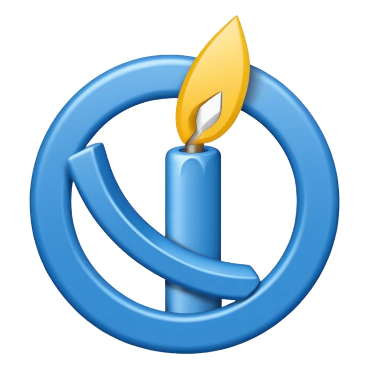 Circulo azul con una flechita adentro de color blanco sticker