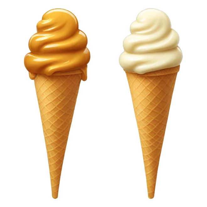 Swirl Ice cream Caramel sticker