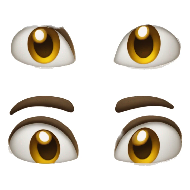 eyes wide open with tongue out sticker