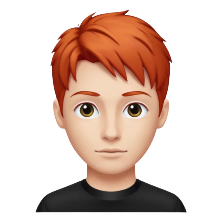 red haired racer with black outfit sticker
