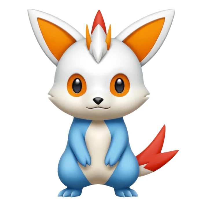 Victini-Pichu-Oshawott-Zangoose-Fakémon-hybrid-creature (full body)  sticker