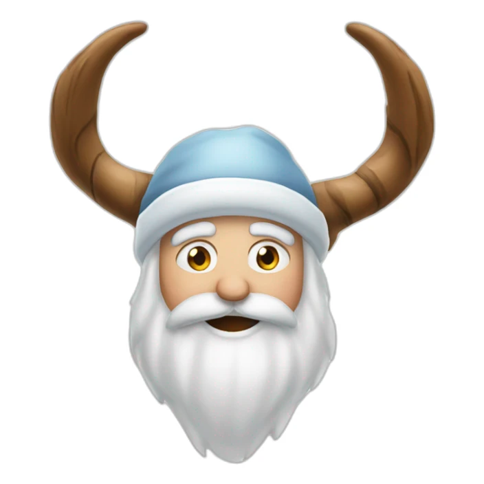 Father Frost hands Sign of the Horns sticker