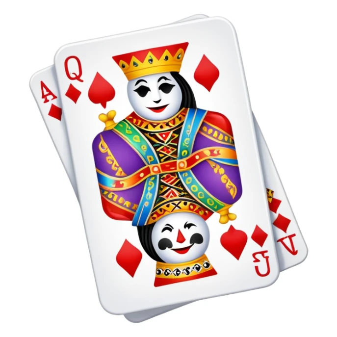 Canasta card game with wild cards and jokers sticker