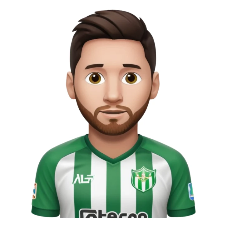 Messi con la camisa de atlético nacional sticker