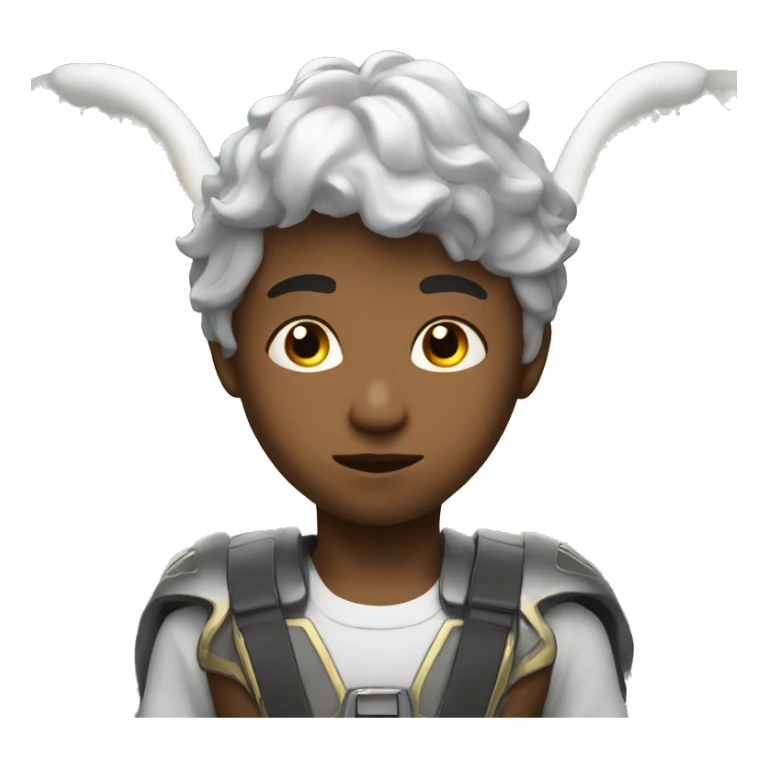 an pretty boy angel with a halo that looks like virtual coding sticker