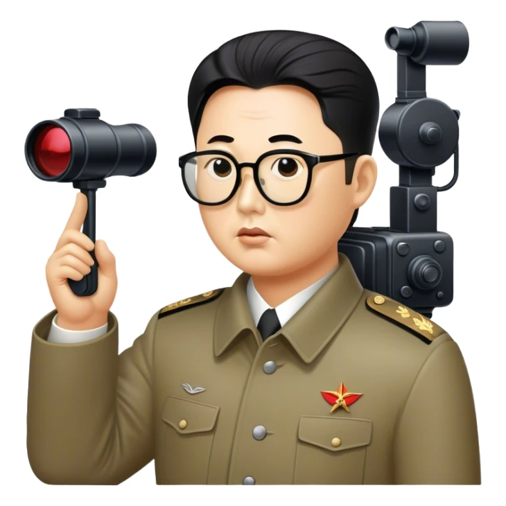 Dear leader Kim Jung Il directs you in his movie sticker