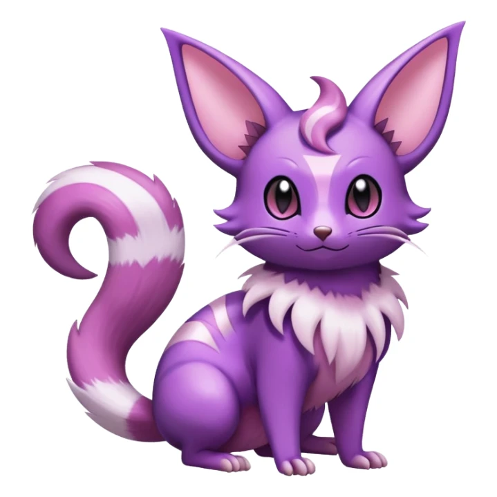 Shiny Furret-Espeon-Noibat-Hybrid (Full body) sticker