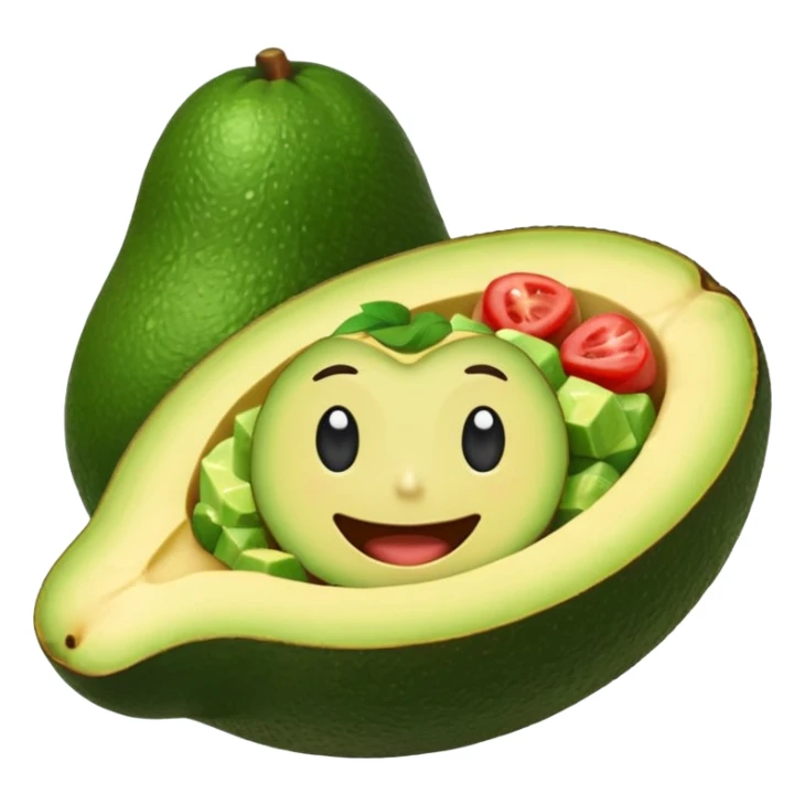 Casa de Infonafit con un aguacate con pies  brazos sticker