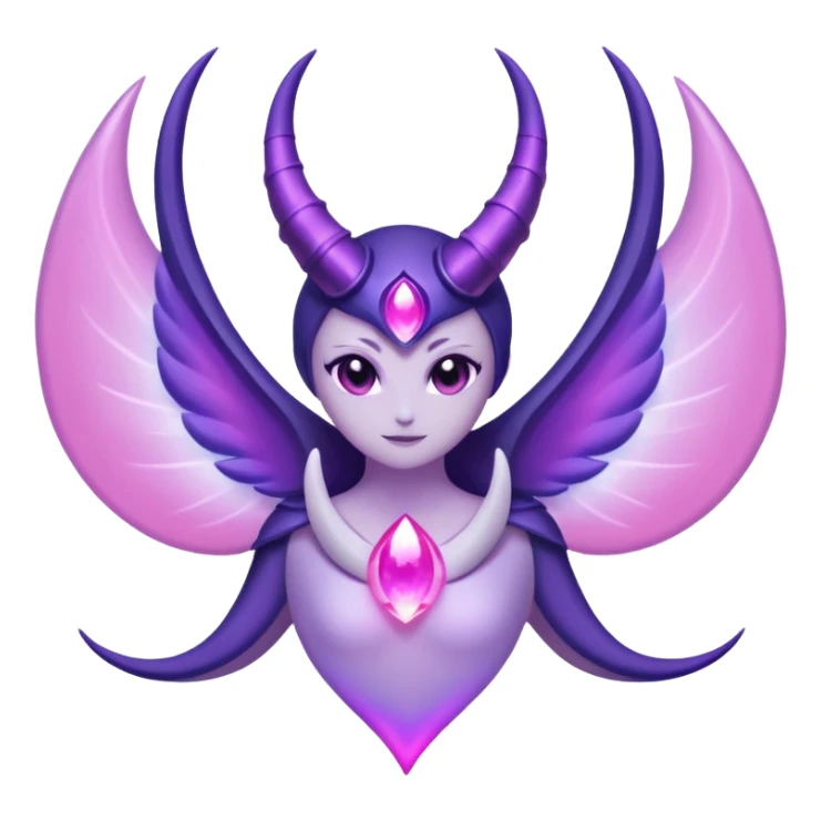 Pokemon legendary purple and pink lunala sticker