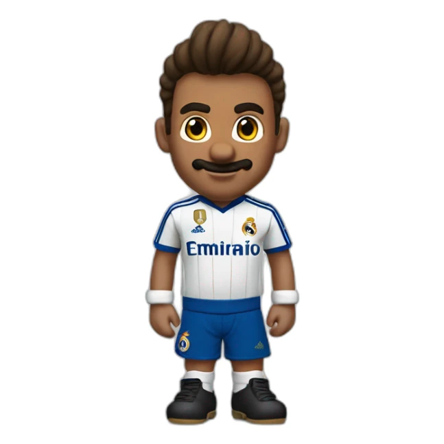 supermario con la camiseta del Real Madrid sticker