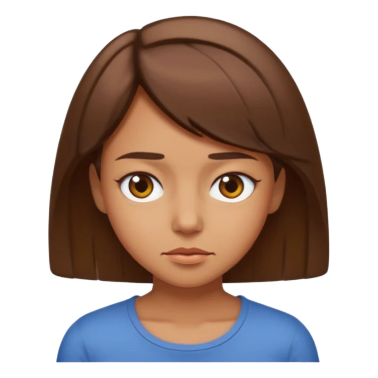 Squinting Eyes emoji medium tan girl sticker