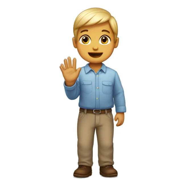 Niño  con las manos en posición de oración sticker