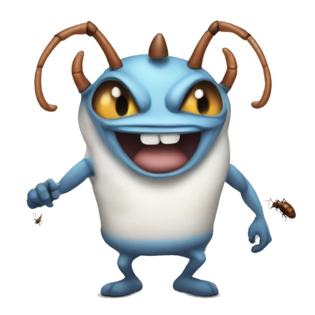 oggy and the cockroaches jack with muscles sticker