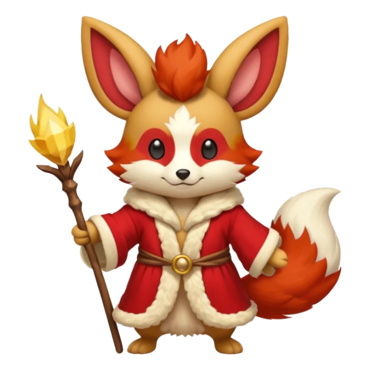 Teddiursa-Minccino-Delphox-fusion  sticker