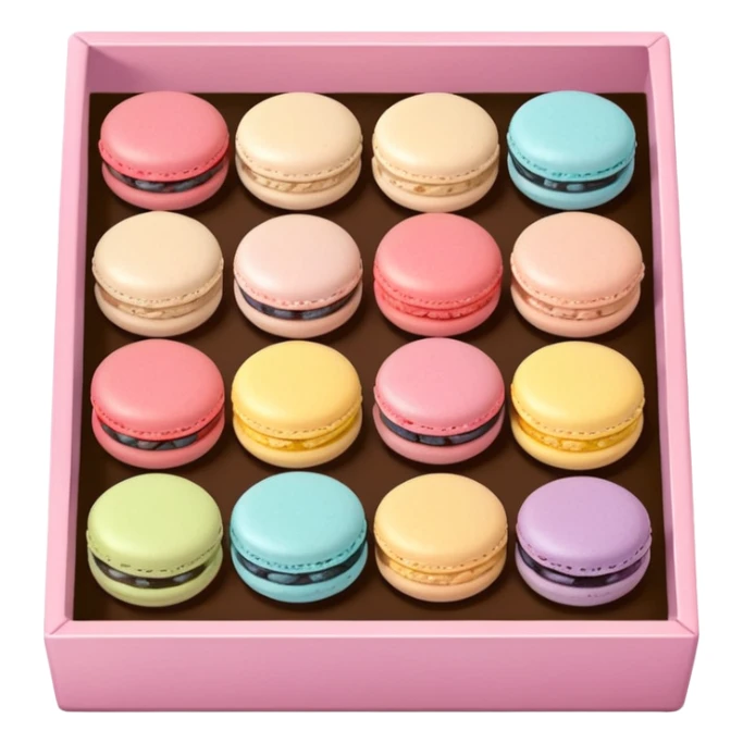 a box of single line of macaron



















 sticker