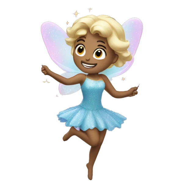 Sprinkling fairy dust from wand sticker