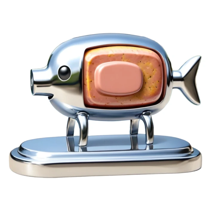  paris art city SPAM meat jeff koons style sculpture arty landscape  sticker