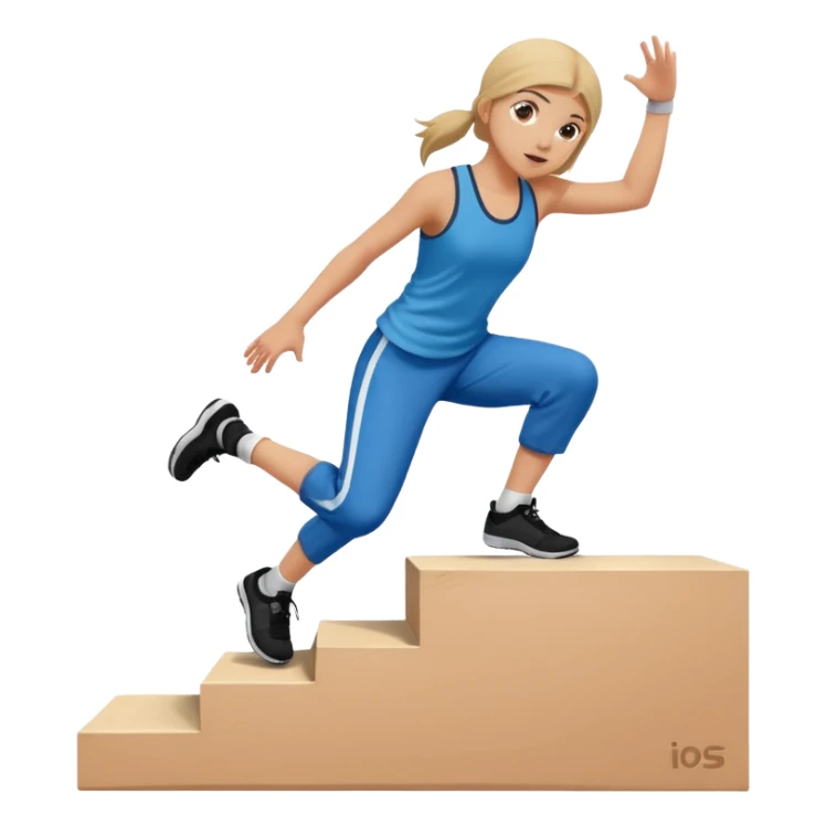 a girl doing parkour at young kids school sticker