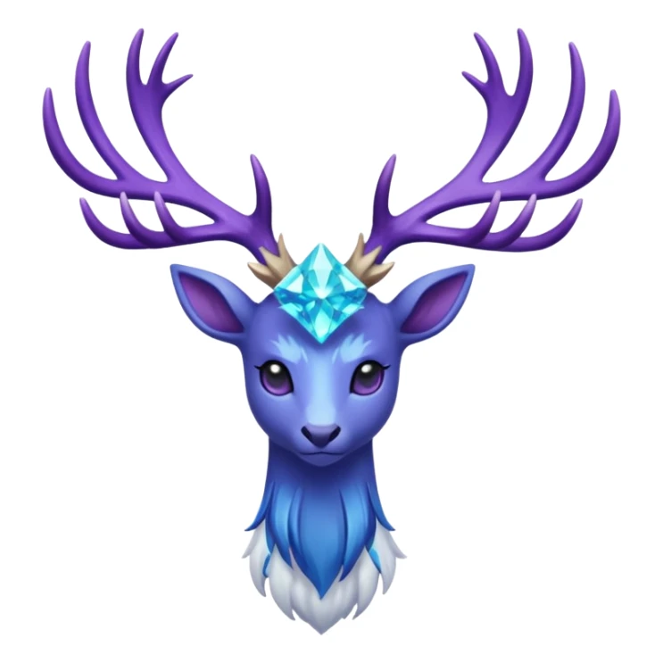 Pokemon legendary cian and purple crystal xerneas sticker