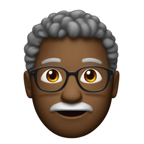 criar uma imagem de uma garota de pele branca com cabelos longos cacheados de cor castanho escuro e com óculos transparente sticker