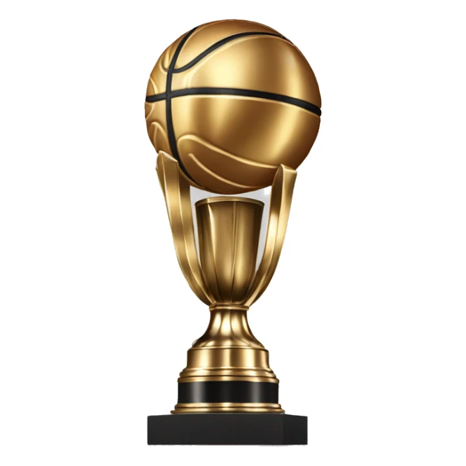 Create me a nba larry o'brien championship trophy sticker