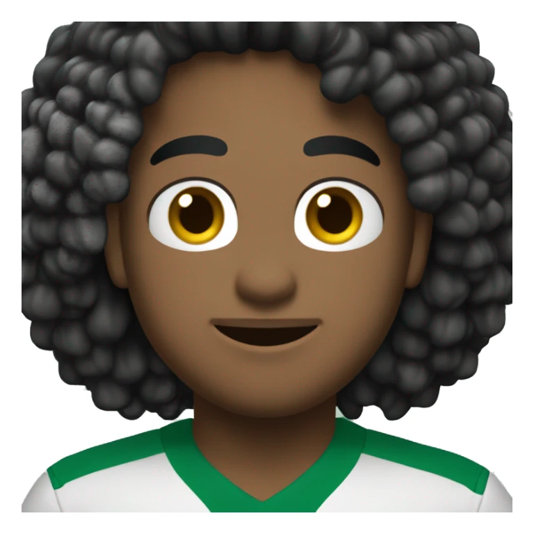 criança cabelo preto com camisa do palmeiras pele beje sticker