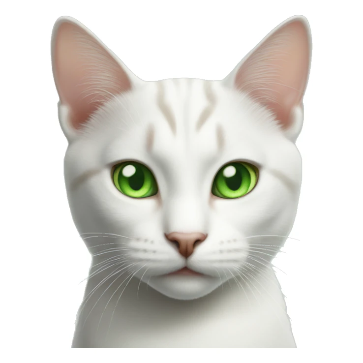 white cat green eyes tabby cat green eyes  sticker