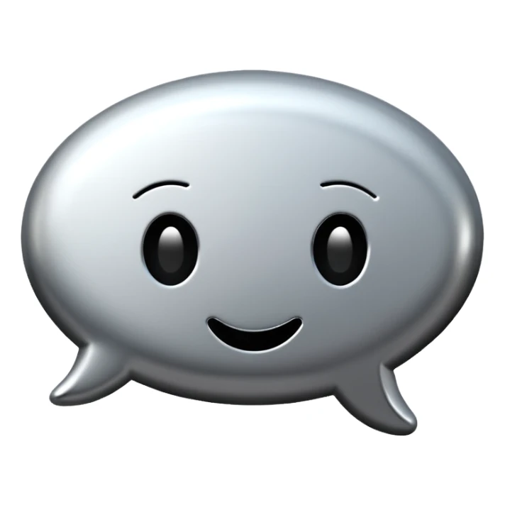  chat burbulas juodai baltas su mettalic efektu sticker