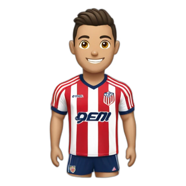 Quiero a cristiano ronaldo con camiseta de las chivas del Guadalajara sticker