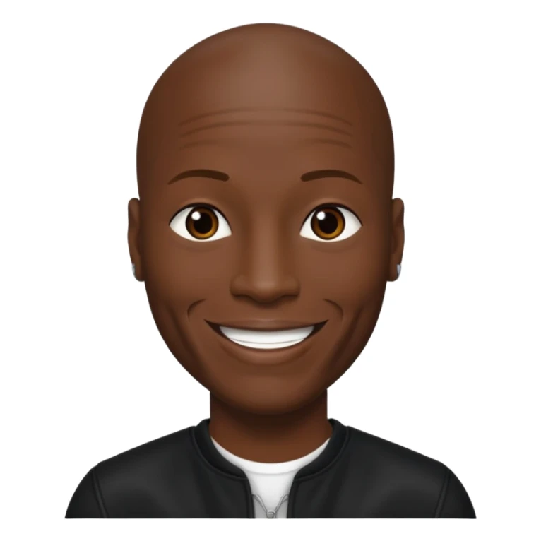 Tyrese Gibson with black outfit sticker