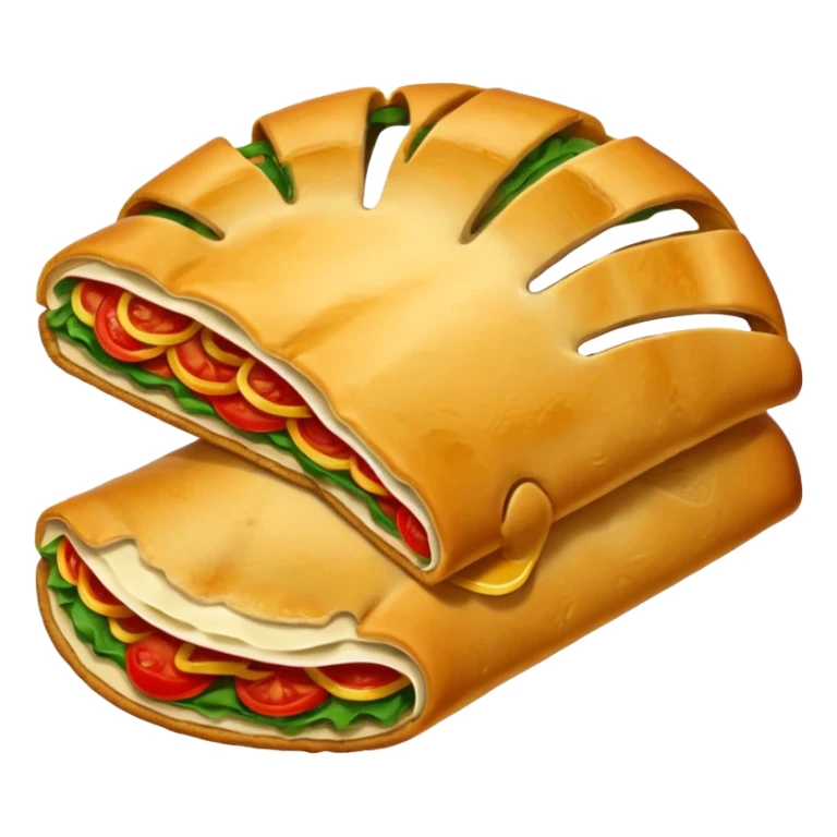 Crie um emoji de calzone italiano sticker