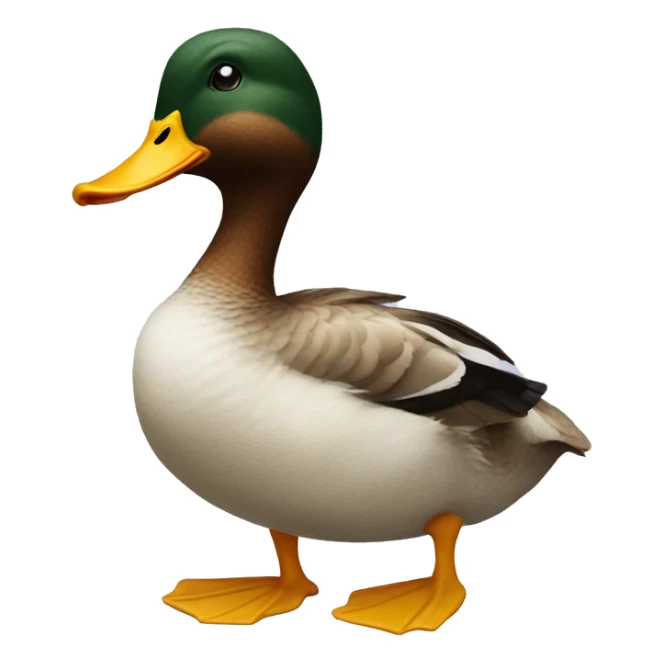 Duck from woods full body  sticker