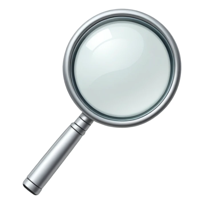 magnifying glass on a digital interface of a phone sticker
