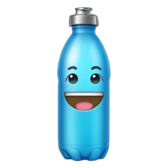 Emoji of a water bottle sticker