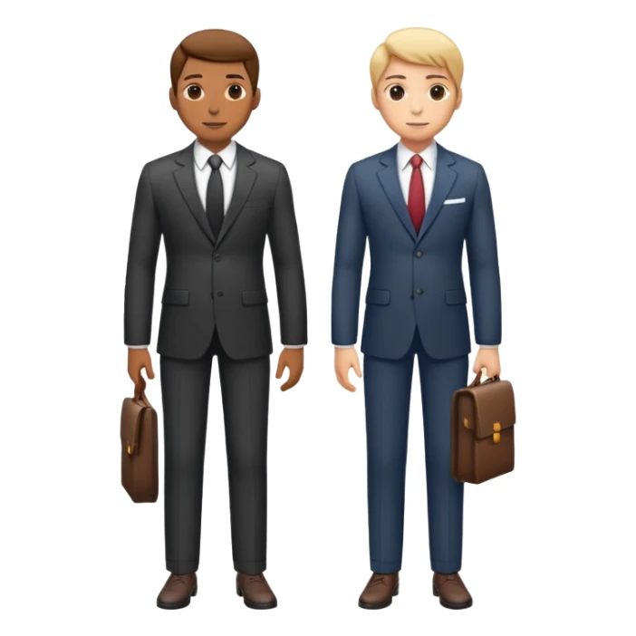 super realistic full-length official in a suit sticker