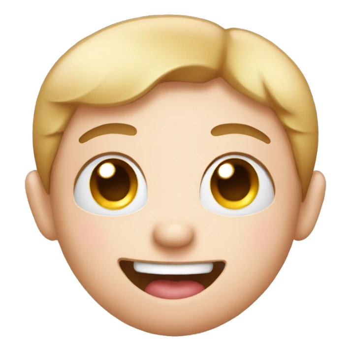 emoji with heart eyes and smile with blush sticker